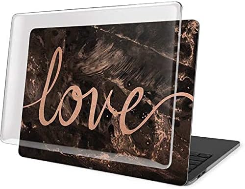 Skinit Case + Skin Compatible with MacBook Pro 16in (2019-20) Originally Designed Love Rose Gold Black Design