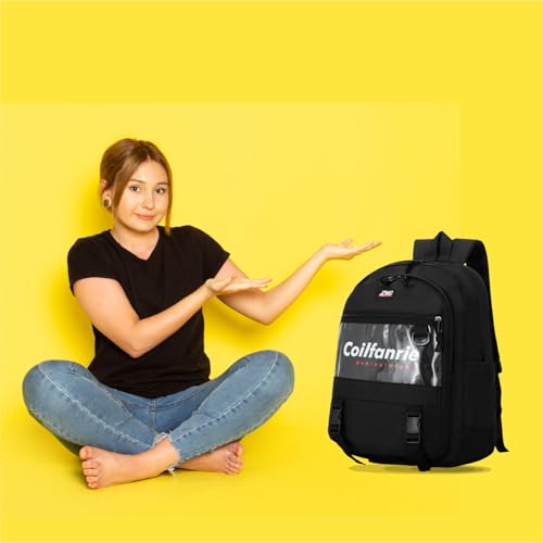 Image of Tinytot 30 Litre Japanese Korean Style School Bag Water-Resistant Laptop & Travel Backpack - Unisex Large 18 Inches Multipurpose Student Backpack for Boys & Girls, Men & Women