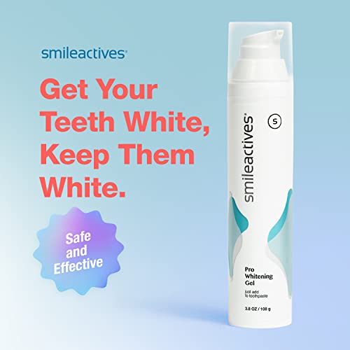 Smileactives Teeth Whitening Kit - 1Oz (Pack Of 3) - Features Clinical-Grade Hydrogen Peroxide For Long Lasting White Teeth, Simply Add To Toothpaste To Permanently Remove Coffee Stains & More! #TOP3