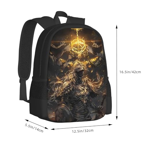 Game El-den Backpack Ring Game Casual Travel Daypack Laptop Bag for Men's Women's3
