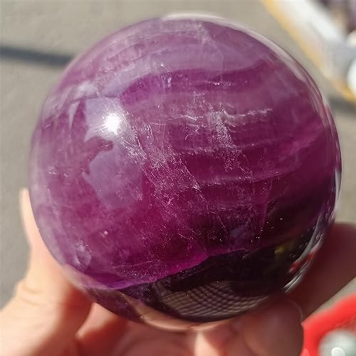 Boule de fluorite violette naturelle pour purifier votre espace de méditation