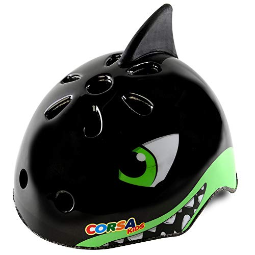 Save %36 Now! Kids Bike Helmet, Multi-Sport for Toddler and Children (Black Shark)