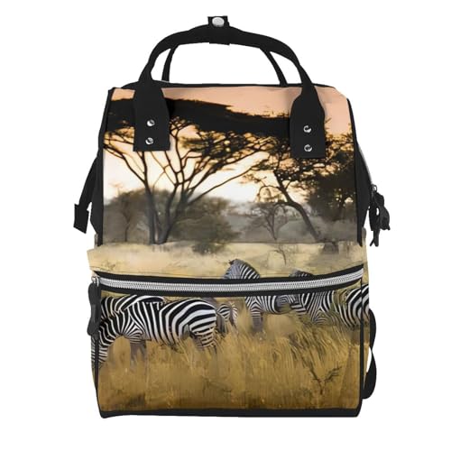 Sac à dos à langer zèbre pour vos balades en famille