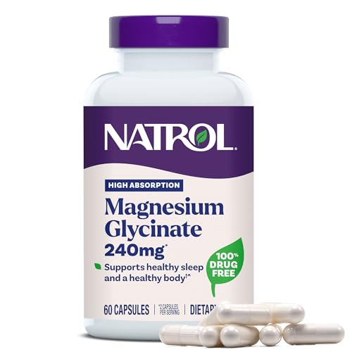 Natrol High Absorption Magnesium Glycinate 240 mg 60 Capsules