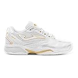 Joma Zapatillas de pádel-T.Set Lady Zapatos de Tenis, Mujer, Blanco Oro, 38 EU