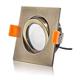 WARMES LICHT: Die LED Deckenstrahler leuchten in 3000k (warmweiß) und bieten einen Farbwiedergabewert über Ra80