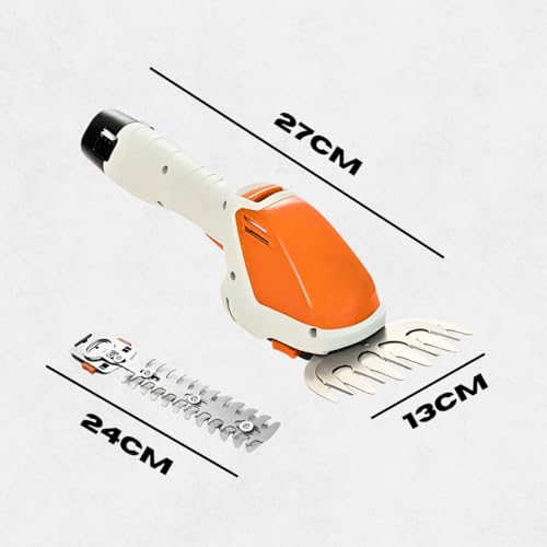 Cortador Aparador De Grama Cerca Viva Sem Fio Portátil Bateria Recarregável 12V Ajustável Potente Le
