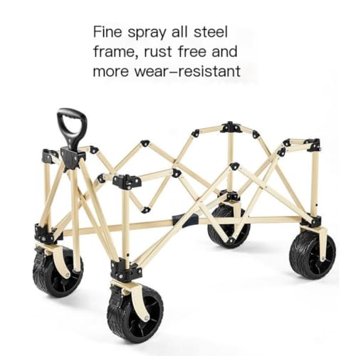 Outdoor-Trolley Camping-Wagen, Picknick-Auto, Camping, Versammlungs-Camp-Auto, Geländerad, Wohnmobil-Auto, Picknick-Wagen Im Freien, Camping-Wagen Gartenwagen(Black,A) – Bild 4