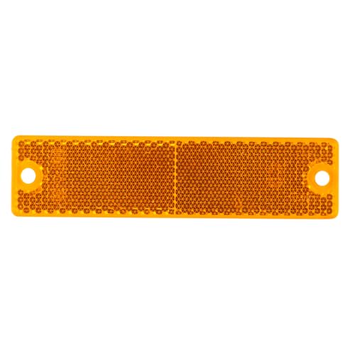 Grote 40133 Yellow Mini Stick-On / Screw-Mount Rectangular Reflectors