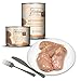MjAMjAM - Premium Nassfutter für Katzen - purer Fleischgenuss - saftiges Hühnchen pur, 6er Pack (6 x 400g), getreidefrei mit extra viel Fleisch
