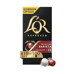 L'Or - Caffè Espresso Barista - 100 Capsule In Alluminio - Intensità 13 - Compatibili Con Macchine Nespresso®* Original - 10 Confezioni