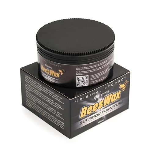 Beeswax Wood Polish & Conditioner – Natural Beeswax Block for Furniture Wax, Cutting Board Oil, Butcher Block Oil, Wood Finish - 150 ml / 5 oz