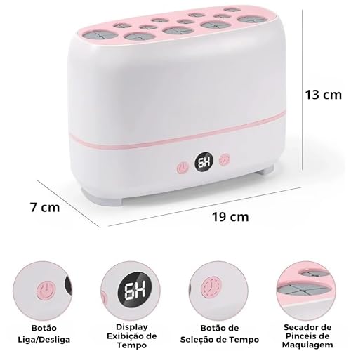 BC BORA COLEGA SHOP, Limpador de Pincéis de Maquiagem Secador para Pincéis e Esponjas de Maquiagem C
