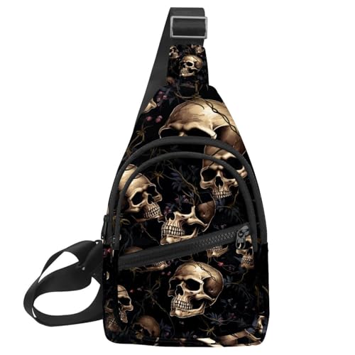 Sac à dos à bandoulière Skull N avec sac banane à sangle réglable