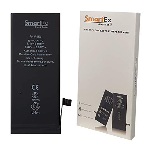 Smartex® Black Label Baterìa Compatible con iPhone SE Modelo 2020   Capacidad 1821 mAh | 2 Años de Garantía