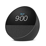 Amazon Echo Spot (newest model), Great for nightstands, offices and kitchens, Smart alarm clock with Alexa, Black - Image 2
