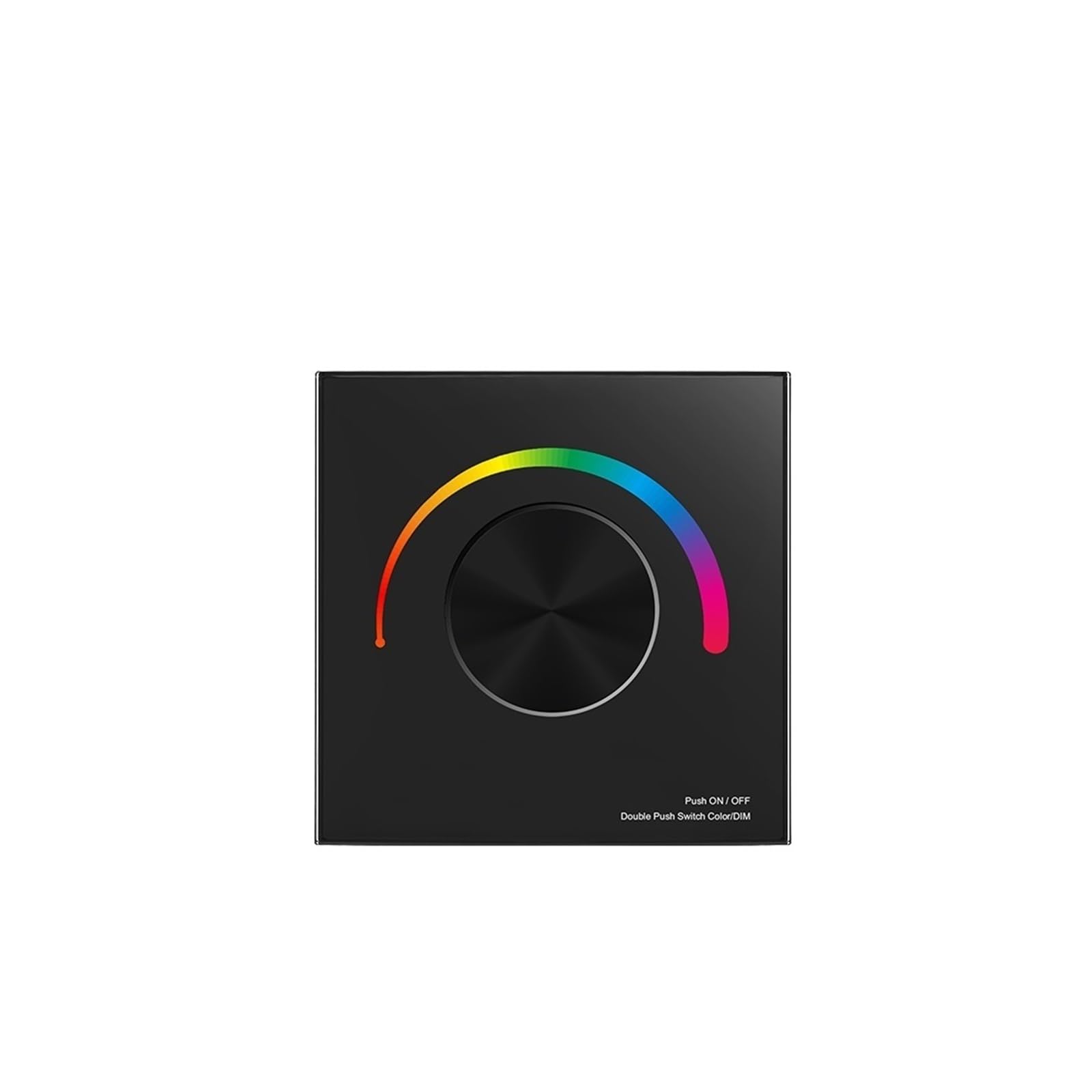 Contrôleur mural RVB LED tactile 12V 24V avec télécommande T3-K noir