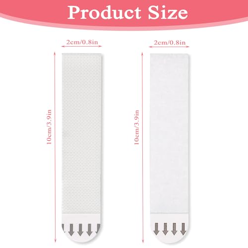 Image of 40-Pairs(80 Strips) Large Picture Hanging Strips Heavy Duty | 3.93 x 0.78 x 0.1inch Hang Pictures on Wall Without Nails | No Damage Picture Frame Hanging Strips Refill Adhesive Poster Strips, White