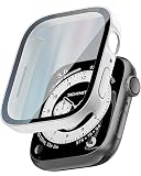 TEIQ アップルウォッチ カバー ケース 42mm 硬度10H 日本製旭硝子 生活-防水 【 Apple Watch シリーズ 11 / 10 対応 】 42ミリ (ホワイト)