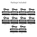 EEEKit 10 Pack LED Emergency Strobe Lights, 6 LED Amber White Strobe Warning Emergency Flashing Lights Surface Mount Caution Construction Hazard Light Bar for Car Truck Van Off-road Vehicle ATV SUV