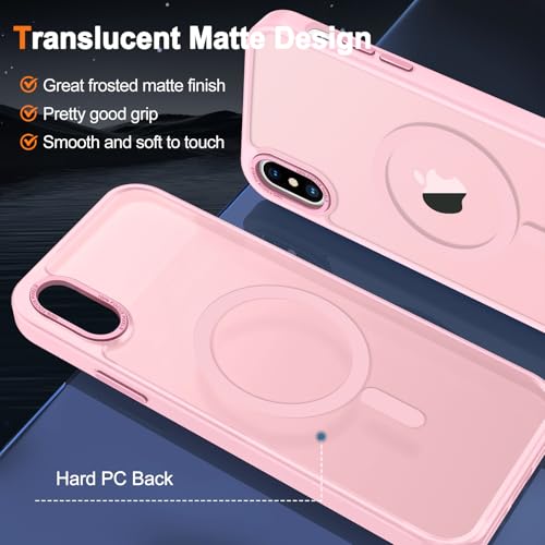 Coque iPhone Xs Max antichoc rose mate pour éviter les rayures - 2