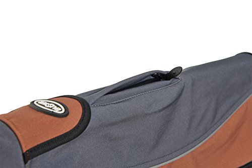 Kruuse Buster Softshell Hunde Mantel (Medium/Large) (Stahl-Grau/Leder-Braun)