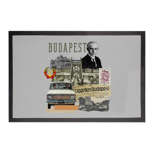 Tapis d'entrée gris Budapest pour protéger le sol des saletés extérieures - 2