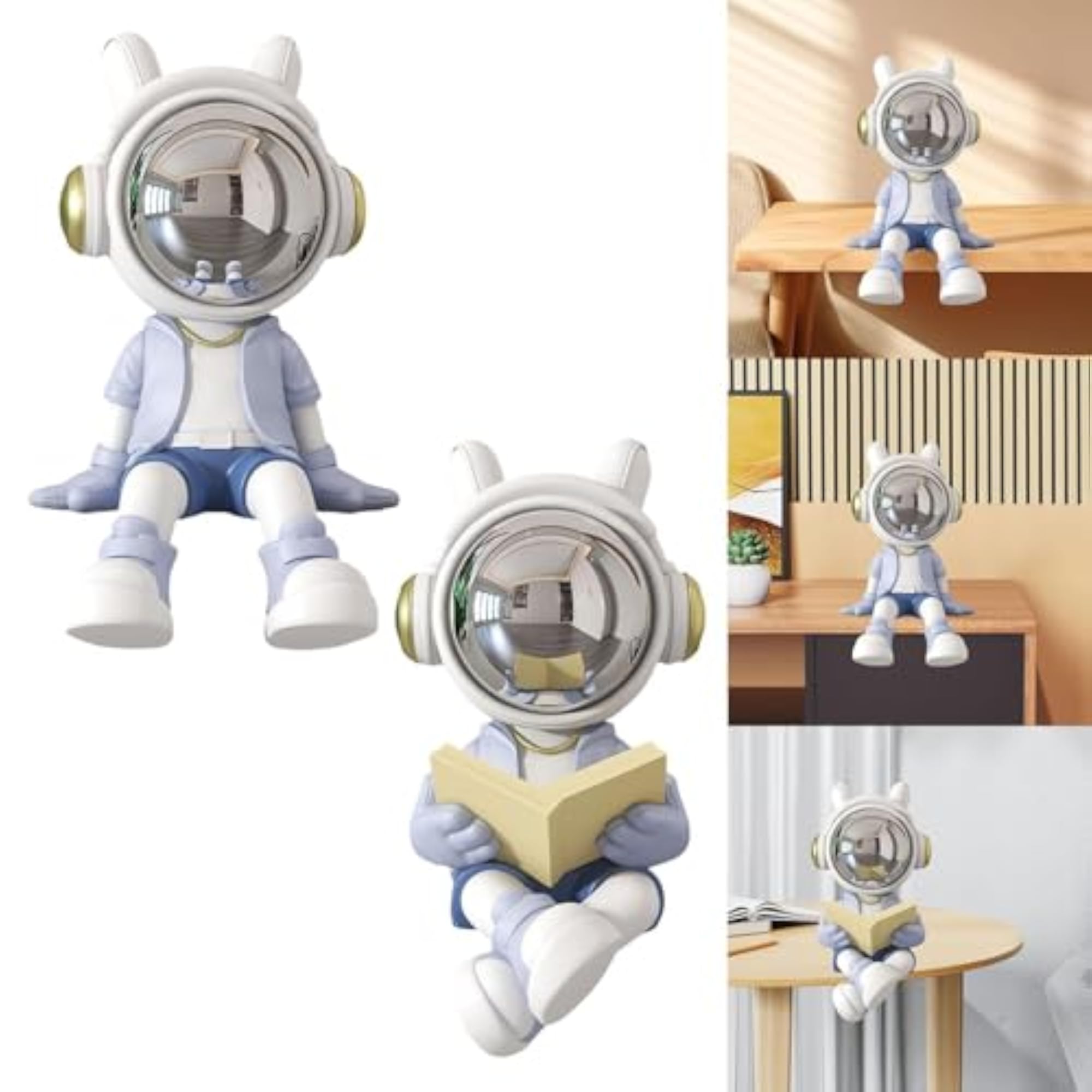 Astronaut Statue Sculpture for Desk & Living Room Decoration
