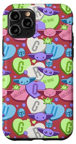 Coque iPhone 11 Pro Star Wars Grogu Hearts pour fans de The Mandalorian