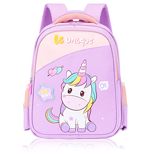 FYDZBSL Unicornio Mochila Infantil, Mochila Unicornio Niña,Animal Mochila Infantil Viaje Mochila para Guardería Preescolar Primaria Viajar Cover