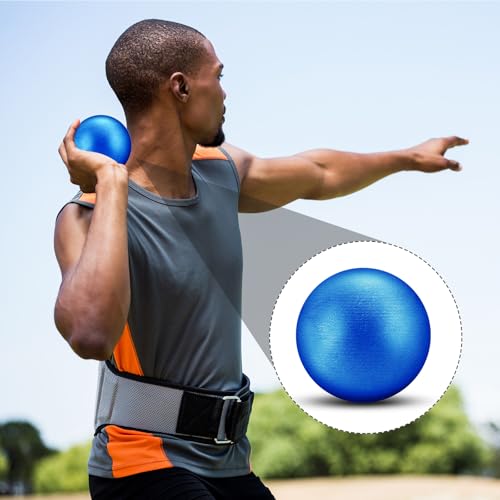 Silipull Shot Put Balls Track and Field Iron Shot Put Outdoor Cast Metal Shotput Weight Balls for Beginners Throwers Outdoor Practice(Blue,8 Lbs) by Silipull - Used condition - Image 4