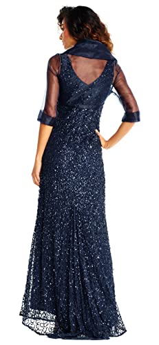 Adrianna Papell Women's Sht SLV Orgnza Wrap Jacket2