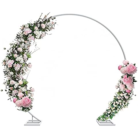 Large White Metal Wedding Arch for Events Cover