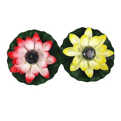 OSALADI 4 Pcs Luz Flutuante De Água Luz Solar Da Flor Luzes De Lagoa Movidas a Energia Solar Luzes D