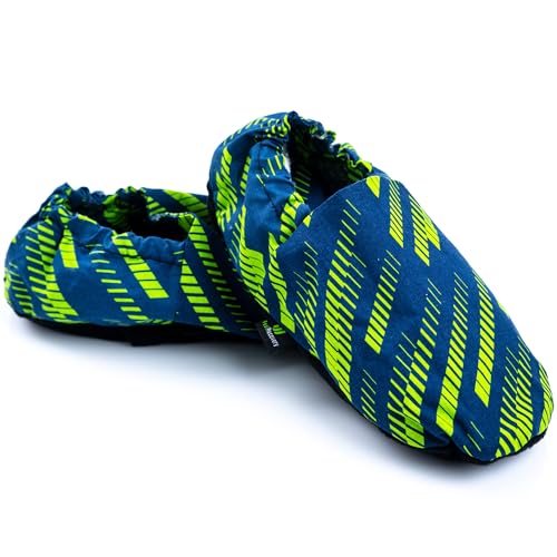 Feel Recovery Mikrowellen Hausschuhe - Wärmehausschuhe - Aufheizbare Pantoffeln Damen und Herren mit Waschbarem Bezug, 100% Baumwolle und...