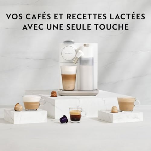 Image of Nespresso De'Longhi Gran Lattissima EN640.B, Automatic Coffee Maker, Single-Serve Capsule Coffee Machine, Automatic Frothed Milk, 19 Bar Pressure, Cappuccino, Latte, 1400W, Sophisticated Dark Black