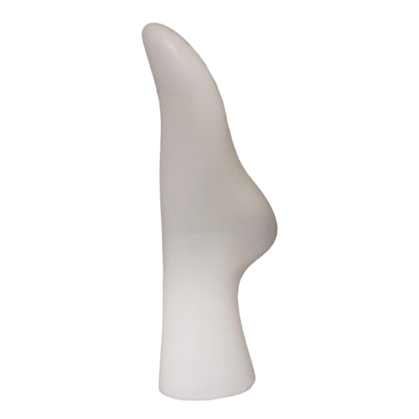 TWISAXC Short Stocking Props Adult Foot Model Women Stylish Display Stand Choice For Retail Product Showcases Medium Stocking Display Stand Holder Rack , White , 21cm