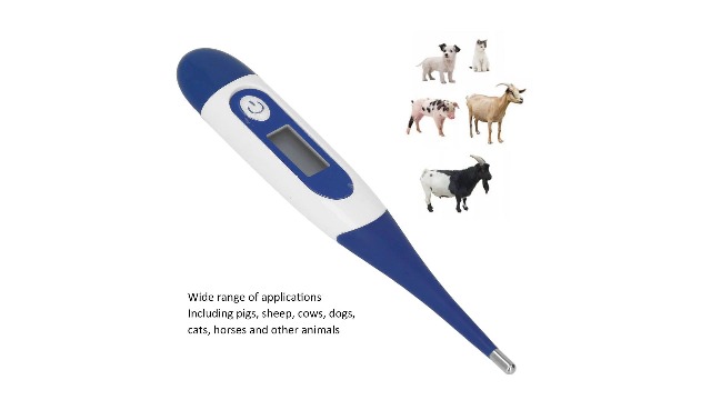 Image of 2Pcs Digital Pet Thermometer, Fast and Accurate Measurements in 20 Seconds, Suitable, Dogs, Horses, Veterinarian