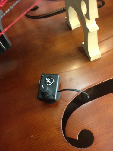 image for Upright Bass Pickup with Flexible Micro-Gooseneck by Myers Pickups, Bl