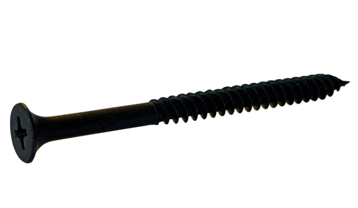 Small Parts 1056YPG #10-14 x 3-1/2" Phillips Bugle Head Fine Thread Drywall Screw Black Phosphate (Pack of 25)