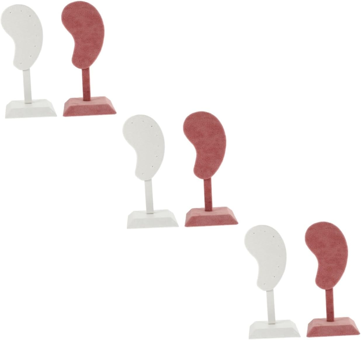 6 Pcs Earring Holder Pearls Necklace Pearl Hoop Earrings Desktop Stand Peg Board Display Stand Jewelry Rack Rack Ear Studs Storage Jewelry Display Pu