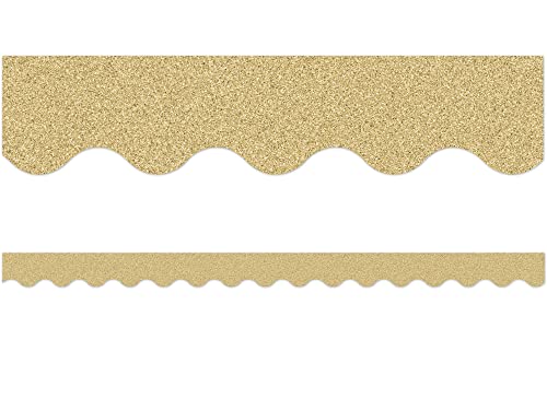 Teacher Created Resources Gold Glitz Scalloped Border Trim