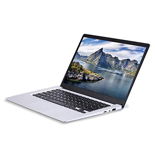 2020 14,1" Laptop, IPS-Display, Intel 64-bit Quad-Core Atom x5 Prozessor, 6GB RAM, 64GB eMMC ROM, erweiterbare 1TB SSD, 10000mAh Hochkapazitätsakku Lange Batterielaufzeit, Windows 10 Home