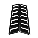 Fsehyue Pair of Aluminum 16.7' X 5.4' Louver Hood Panels Car Hoods Vent Louvers Cold Air Flow Intake Panel Cover Car Exterior Trimfor Universal Fits Vehicle Black