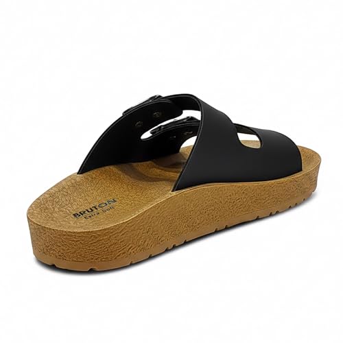 Image of BRUTON Stylish Women's Sandals | Comfortable, Lightweight & Anti-Skid | PU Material Casual Footwear for Office & Daily Use