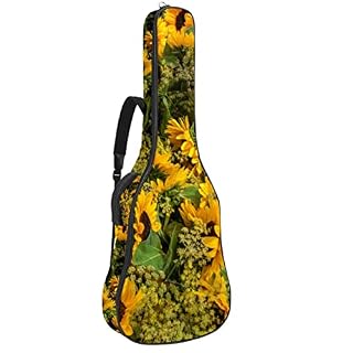 Fall Pumpkin Housse de guitare pleine taille rembourrée avec sac à dos de protection pour guitare acoustique classique… - Les Beatles, Paul McCartney, John Lennon, RIngo Starr, George Harrison