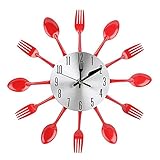 ✿ 【Ampliamente aplicable】 Este reloj de pared es adecuado para colgar en las paredes lisas de la sala de estar, dormitorio, comedor, cocina, oficina, cafetería, pasillo, etc.