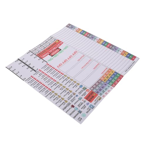 Kit étiquettes panneau électrique PVC résistant aux intempéries