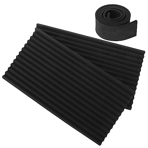 Lurrose 1 Juego Panel lateral sellado de aire acondicionado paneles de aire acondicionado de ventana paneles laterales del aire acondicionado kit de ventana el plastico Negro