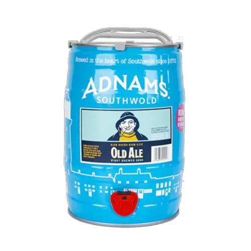 Adnams Old Ale Mild Mini Keg | 5 Litre (8 Pints) | 4.1% ABV | Rich Winter Warmer with Caramel & Red Fruit Notes